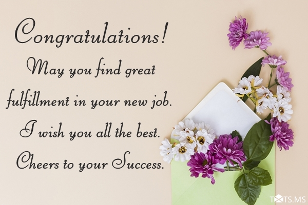 Congratulations Wishes for New Job - Webprecis