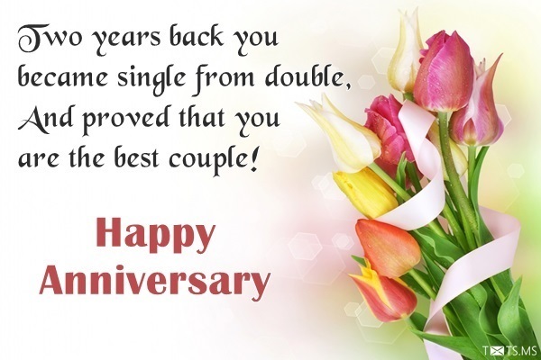 Second Anniversary Wishes Messages Quotes And Pictures Webprecis