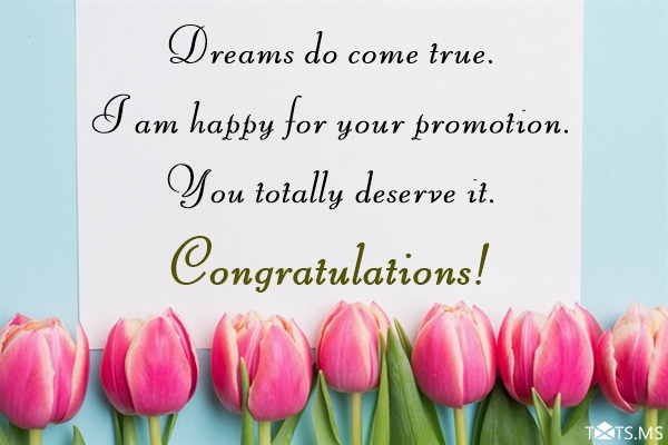 Congratulations For Promotion Webprecis